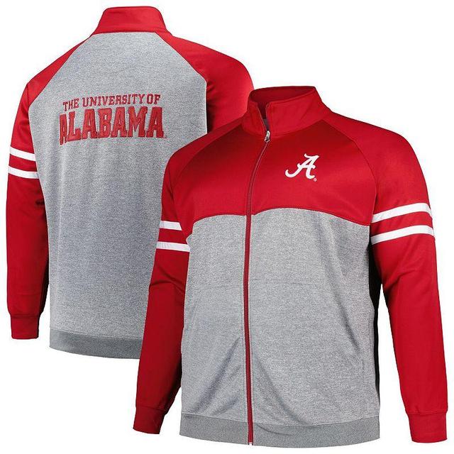 Mens Profile Crimson Alabama Crimson Tide Big & Tall Fleece Full-Zip Jacket Product Image