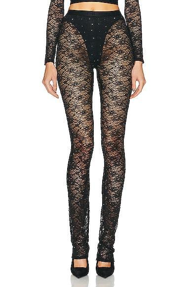 Alessandra Rich Stretch Lace Legging Product Image