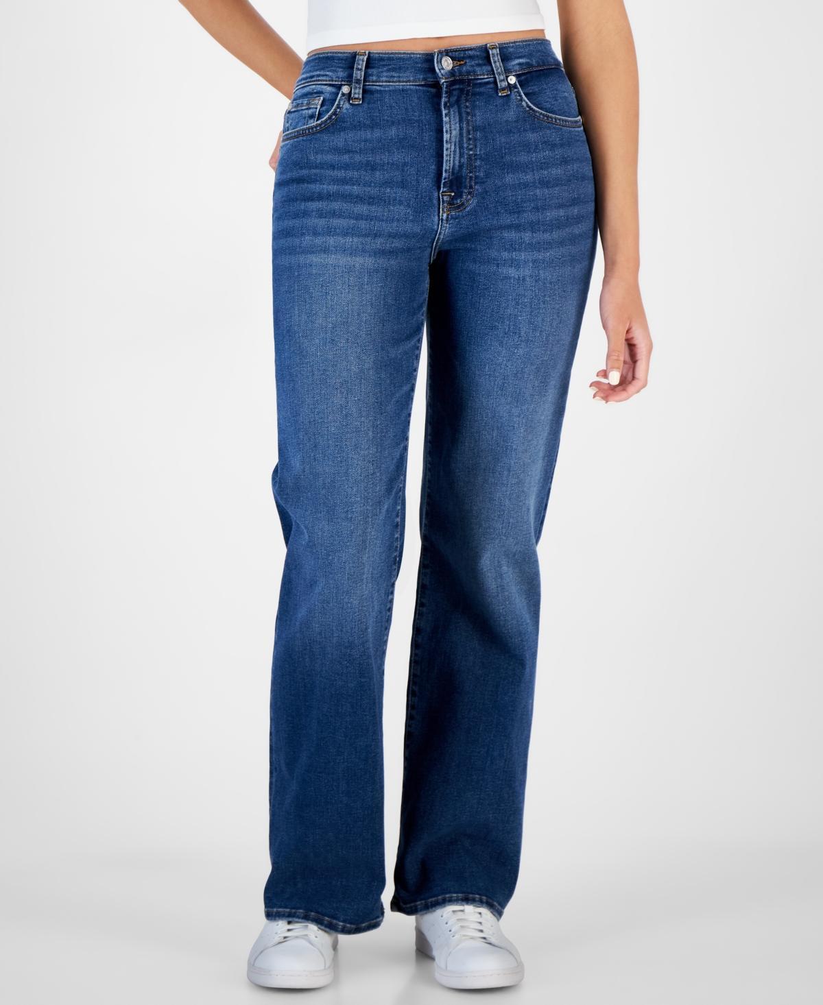 7 For All Mankind Womens Alexa Wide-Leg Jeans Product Image