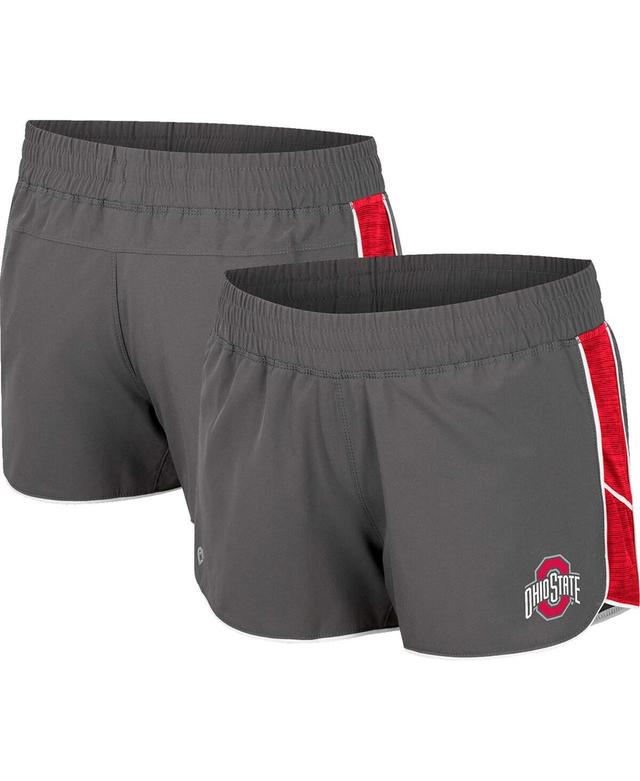 Womens Ohio State Buckeyes Pull The Switch Running Shorts Product Image