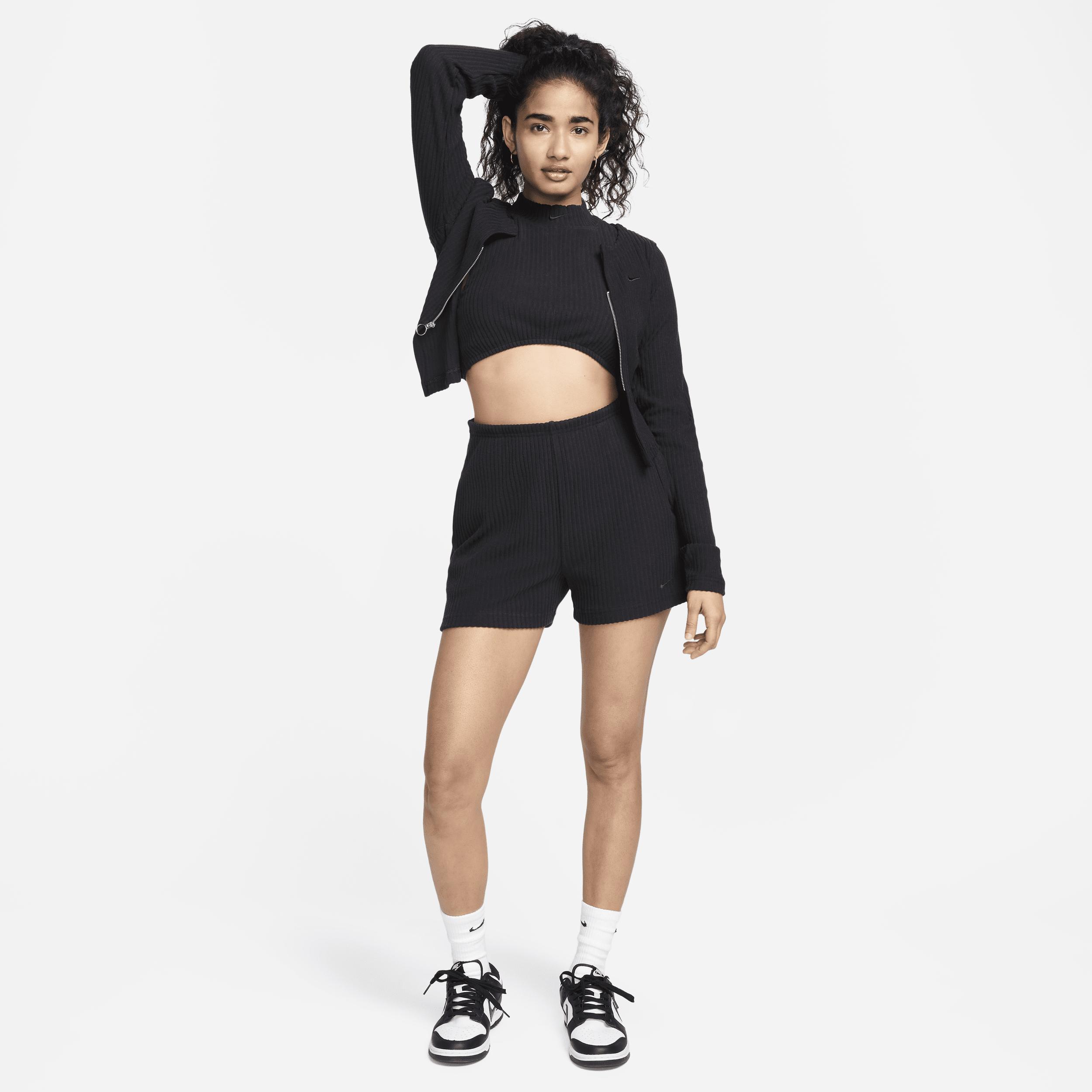 Women's Nike Sportswear Chill Rib High-Waisted Slim 3" Shorts Product Image