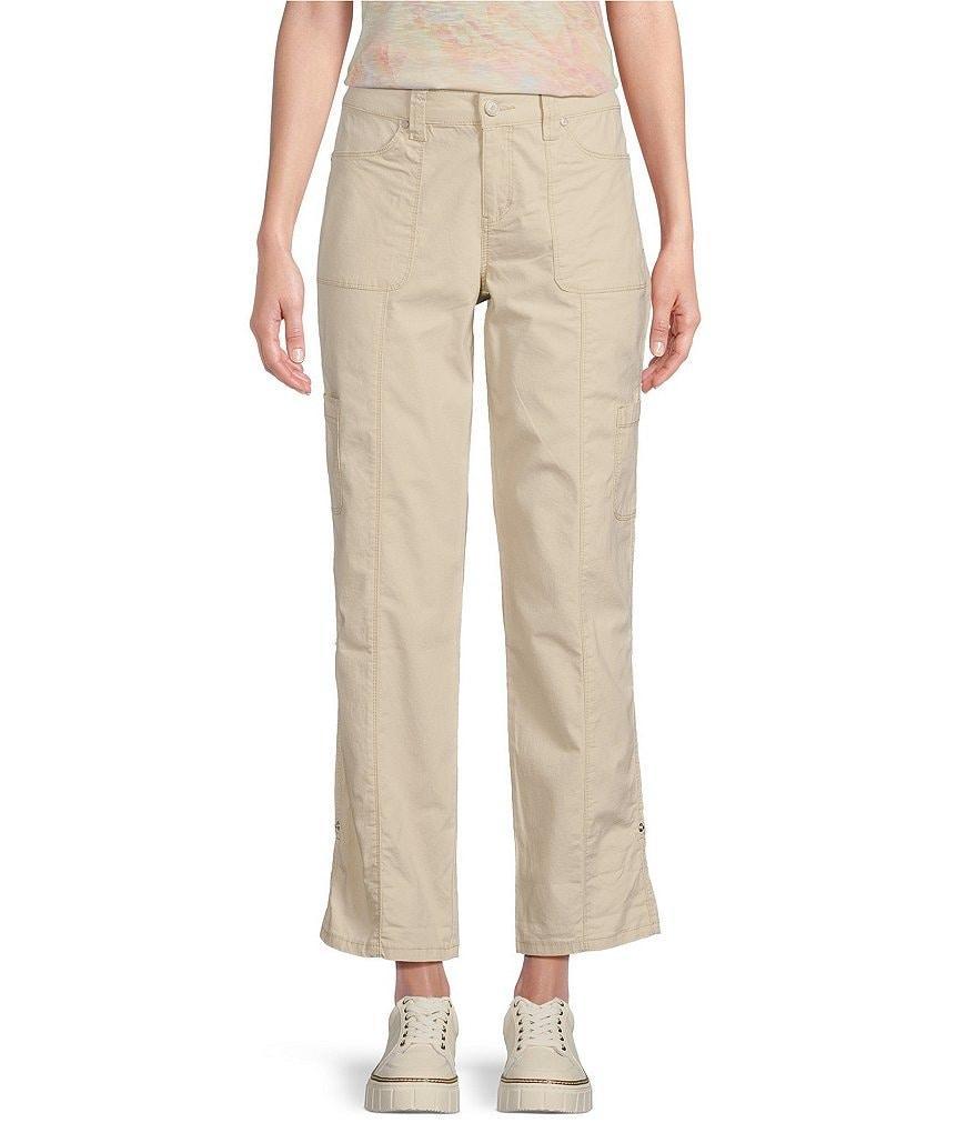 Code Bleu Petite Size Tapered Leg Mid Rise Convertible Cargo Pants Product Image