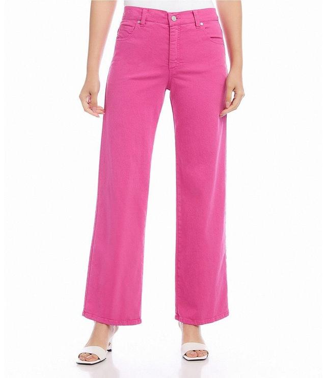 Karen Kane Spanish Twill 5-Pocket Wide Leg Pants Product Image