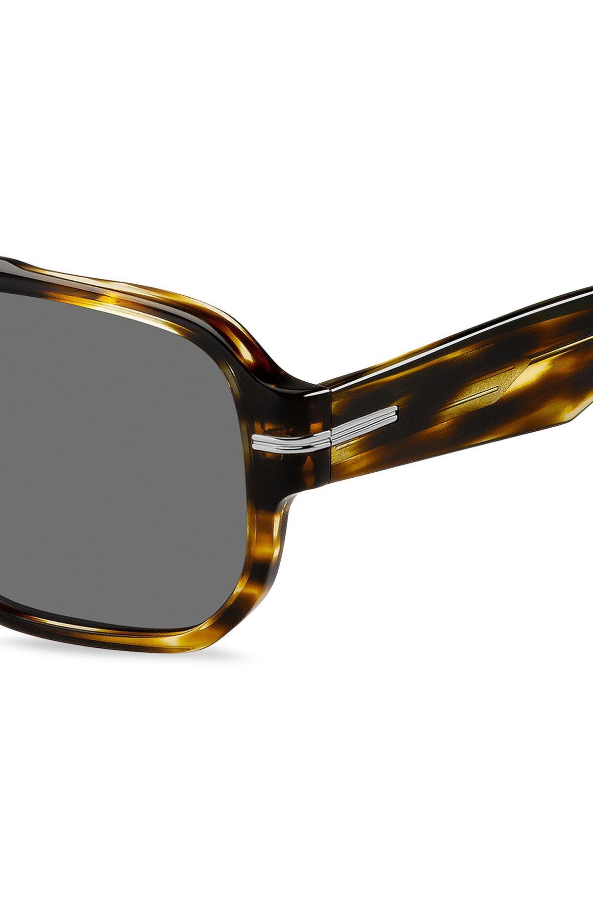 Patterned-acetate sunglasses with silver-tone details Product Image