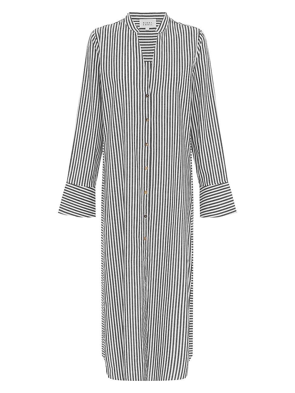 Womens Jude Stripe Cotton Shirtdress Product Image