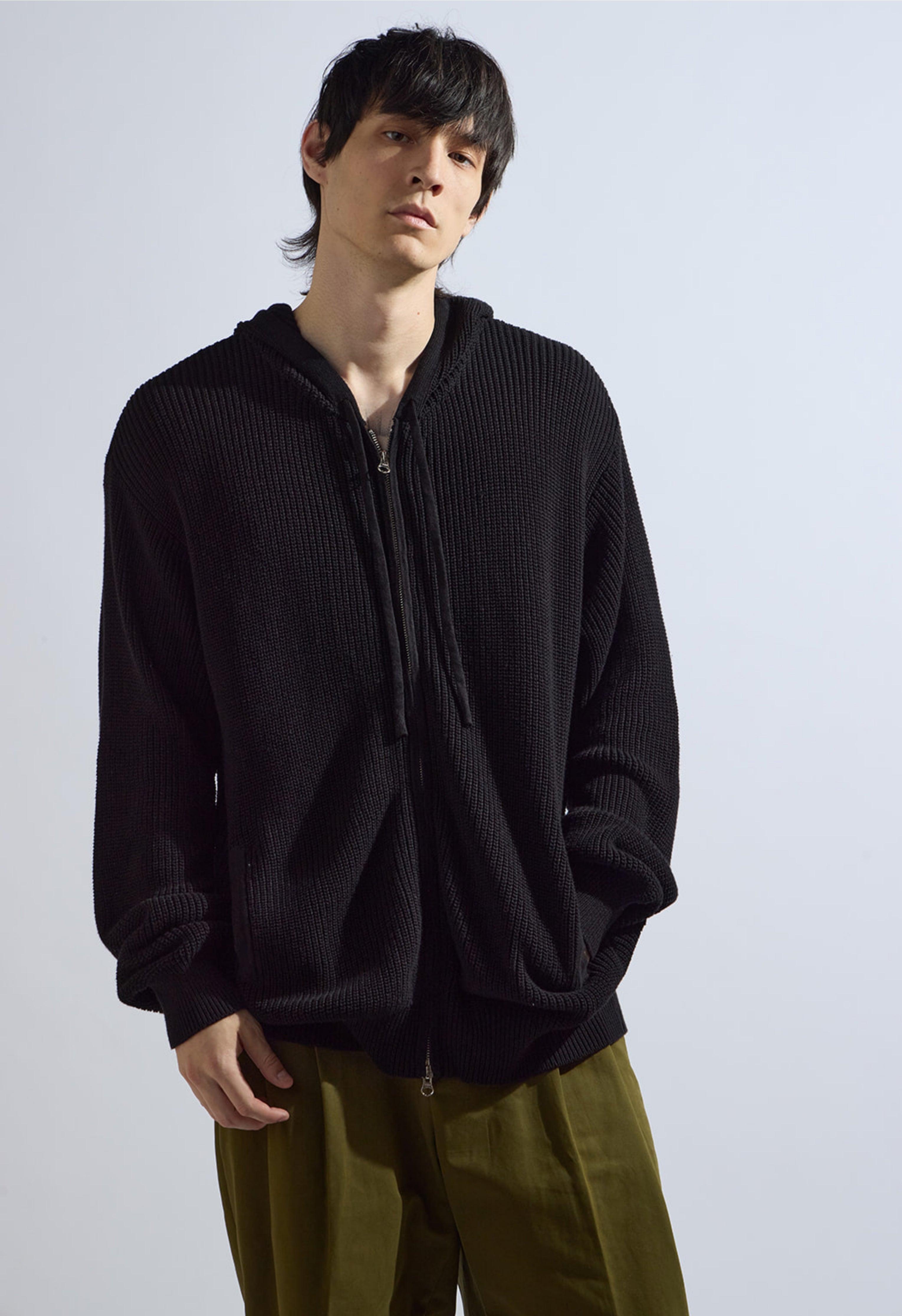 Knit Jacket in Black Product Image