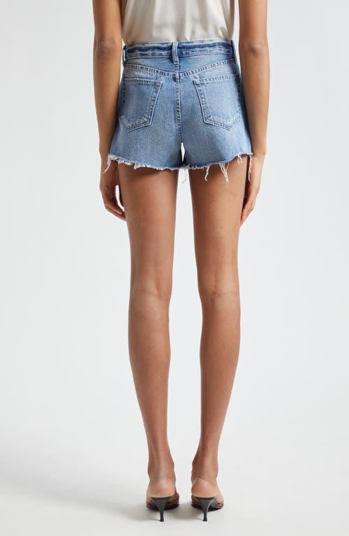 L'agence Beck High Waist Cutoff Denim Shorts In Santee Destruct Product Image