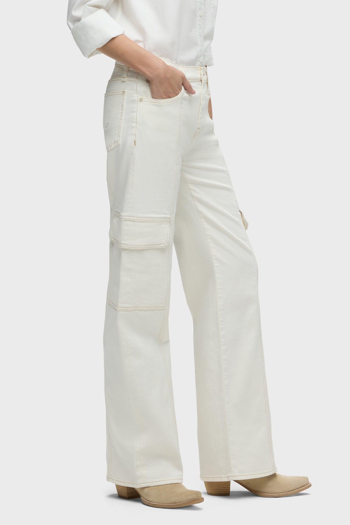 Rosie High-Rise Seamed Cargo Jean Female Product Image