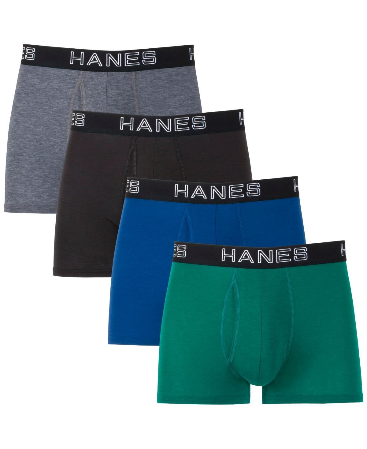 Hanes Ultimate Comfort Flex Fit Total Support Pouch Mens Trunk Underwear, Assorted, 4-Pack 2XL Product Image