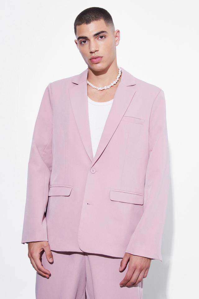 Oversized Single Breasted Suit Jacket | boohooMAN USA Product Image