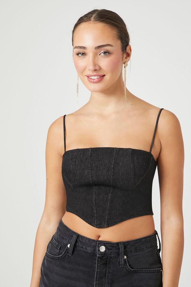 Denim Cropped Cami | Forever 21 Product Image