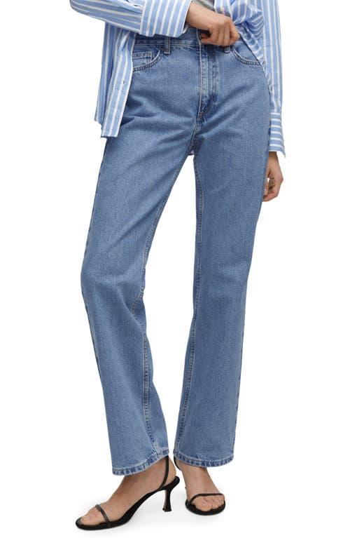 MANGO - Mid-rise straight jeans - 10 - Women Product Image