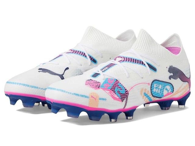 PUMA Future 7 Match Vol. Up Fg/Ag (Puma -Luminous Blue-Poison Pink-Fizzy Melon-Bluemazing) Men's Soccer Shoes Product Image