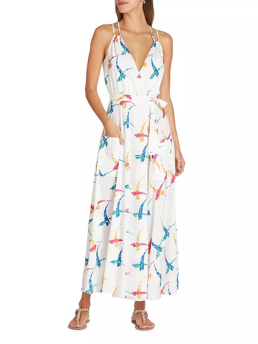 Amelia Abstract Wrap Dress Product Image