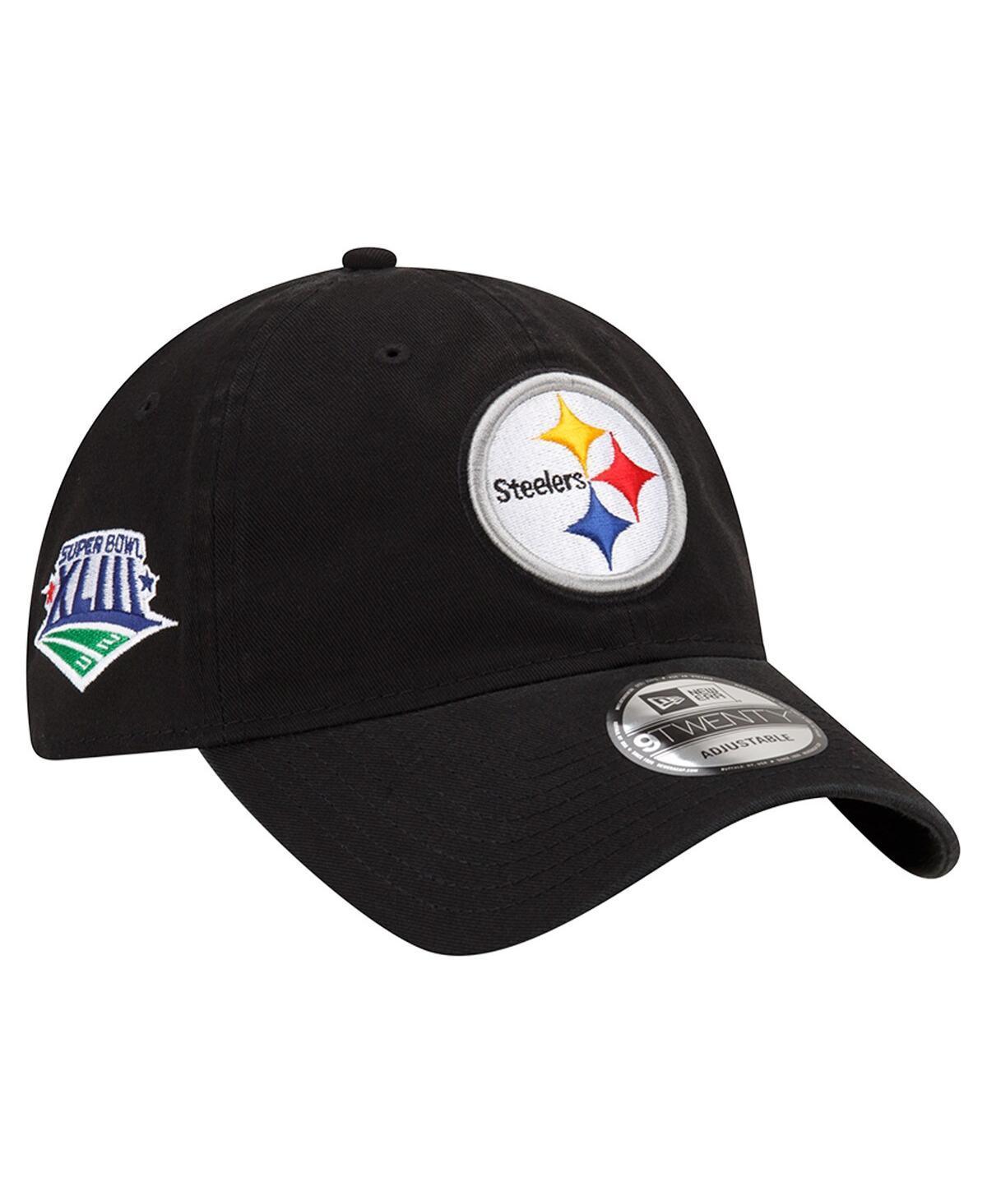 Mens New Era Black Pittsburgh Steelers Distinct 9TWENTY Adjustable Hat Product Image