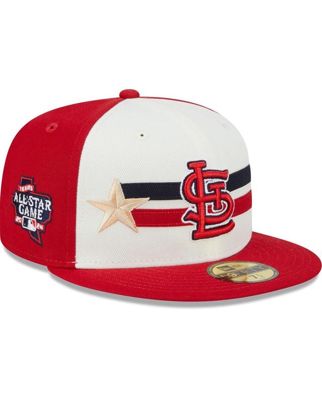 New Era Mens Cream St. Louis Cardinals 2024 Mlb All-Star Game Workout 59FIFTY Fitted Hat - Cream, Red Product Image