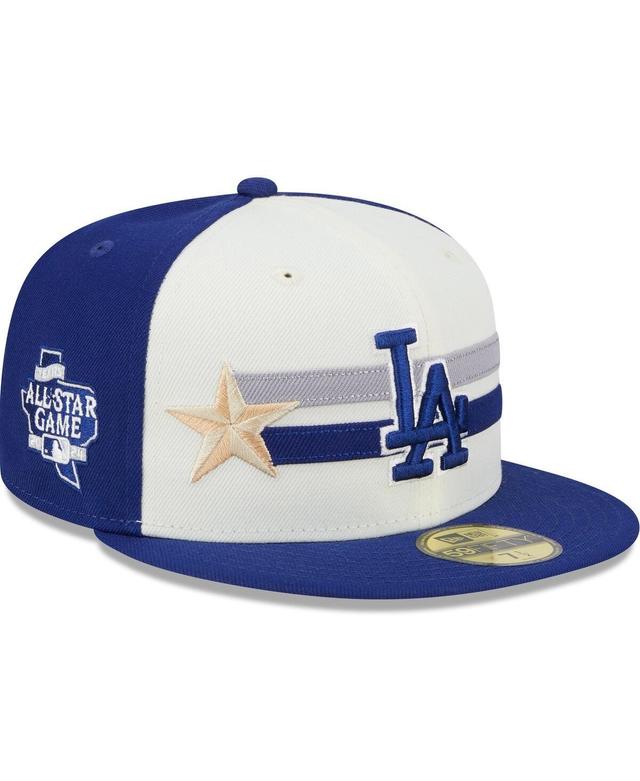 New Era Mens Cream Los Angeles Dodgers 2024 Mlb All-Star Game Workout 59FIFTY Fitted Hat - Cream, Royal Product Image