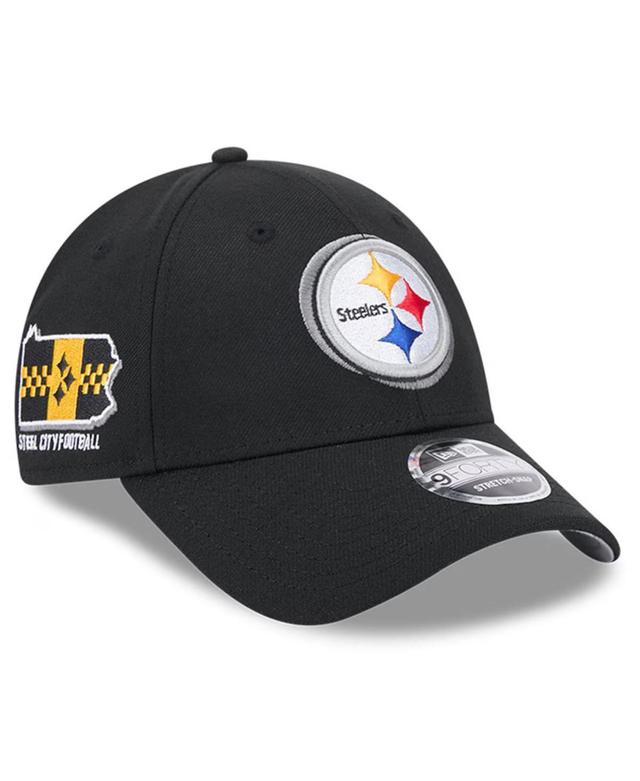 New Era Mens Black Pittsburgh Steelers 2024 Nfl Draft 9FORTY Adjustable Hat Product Image