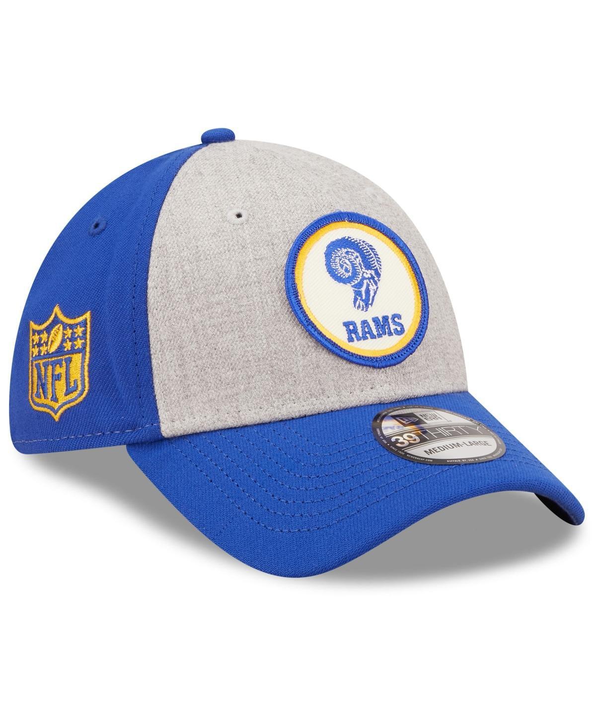 Mens New Era Heathered Gray Los Angeles Rams 2022 Sideline 39THIRTY Historic Flex Hat - Heathered Gray Product Image