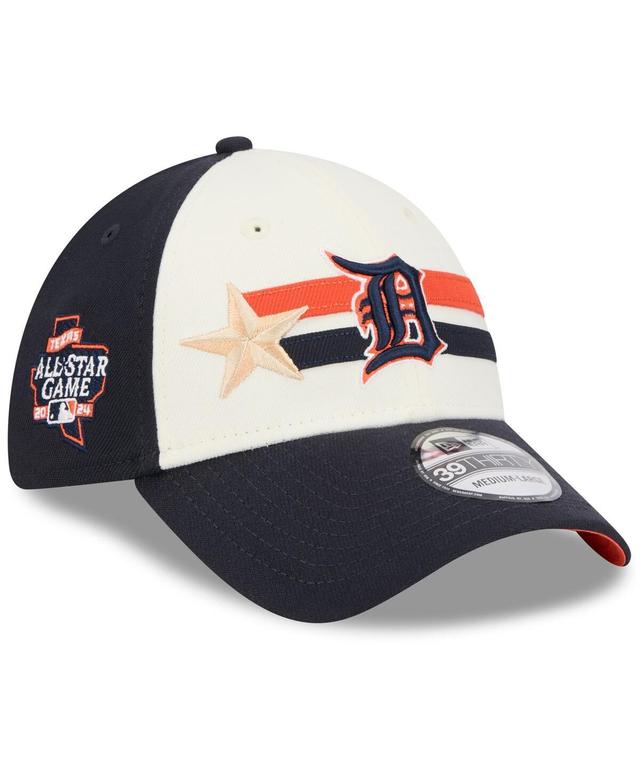 New Era Mens Cream/Navy Detroit Tigers 2024 Mlb All-Star Game Workout 39THIRTY Flex Hat Product Image