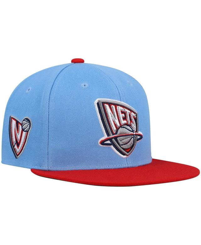 Mens Mitchell & Ness Light Blue New Jersey Nets Hardwood Classics Snapback Hat - Light Blue Product Image