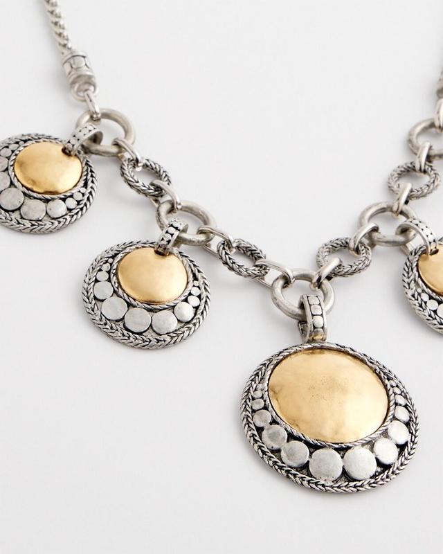 Mixed Metal Pendants Necklace Product Image