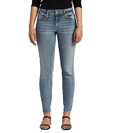 Silver Jeans Co. Elyse Mid Rise Skinny Jeans Product Image