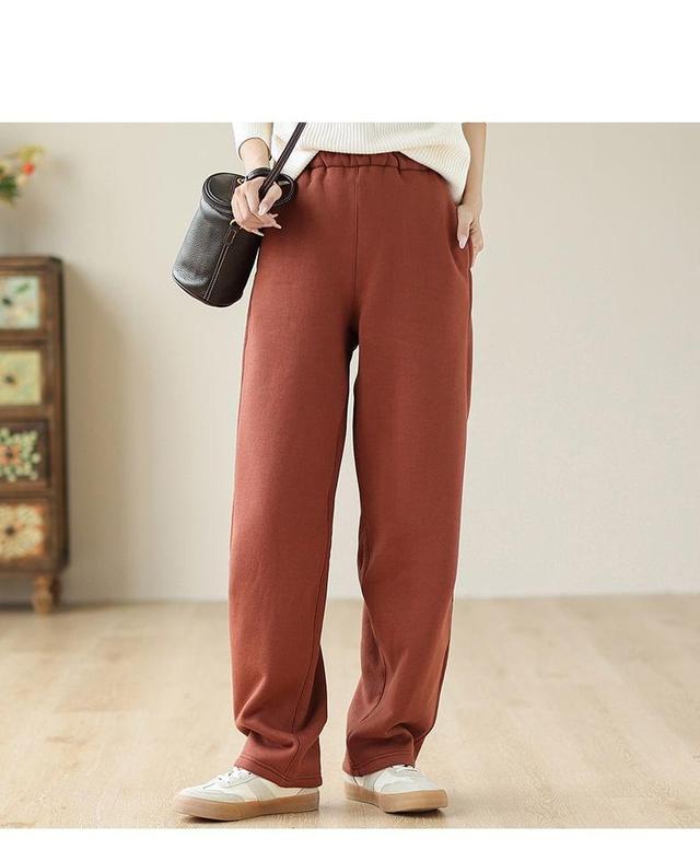 High Waist Plain Harem Pants Product Image