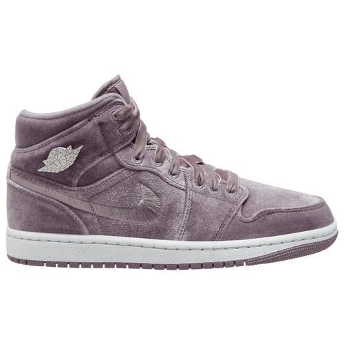 Jordan Womens AJ1 Mid SE - Shoes White/Purple Smoke Product Image