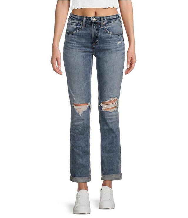 Silver Jeans Co. Beau High Rise Power Stretch Roll Cuff Jeans Product Image