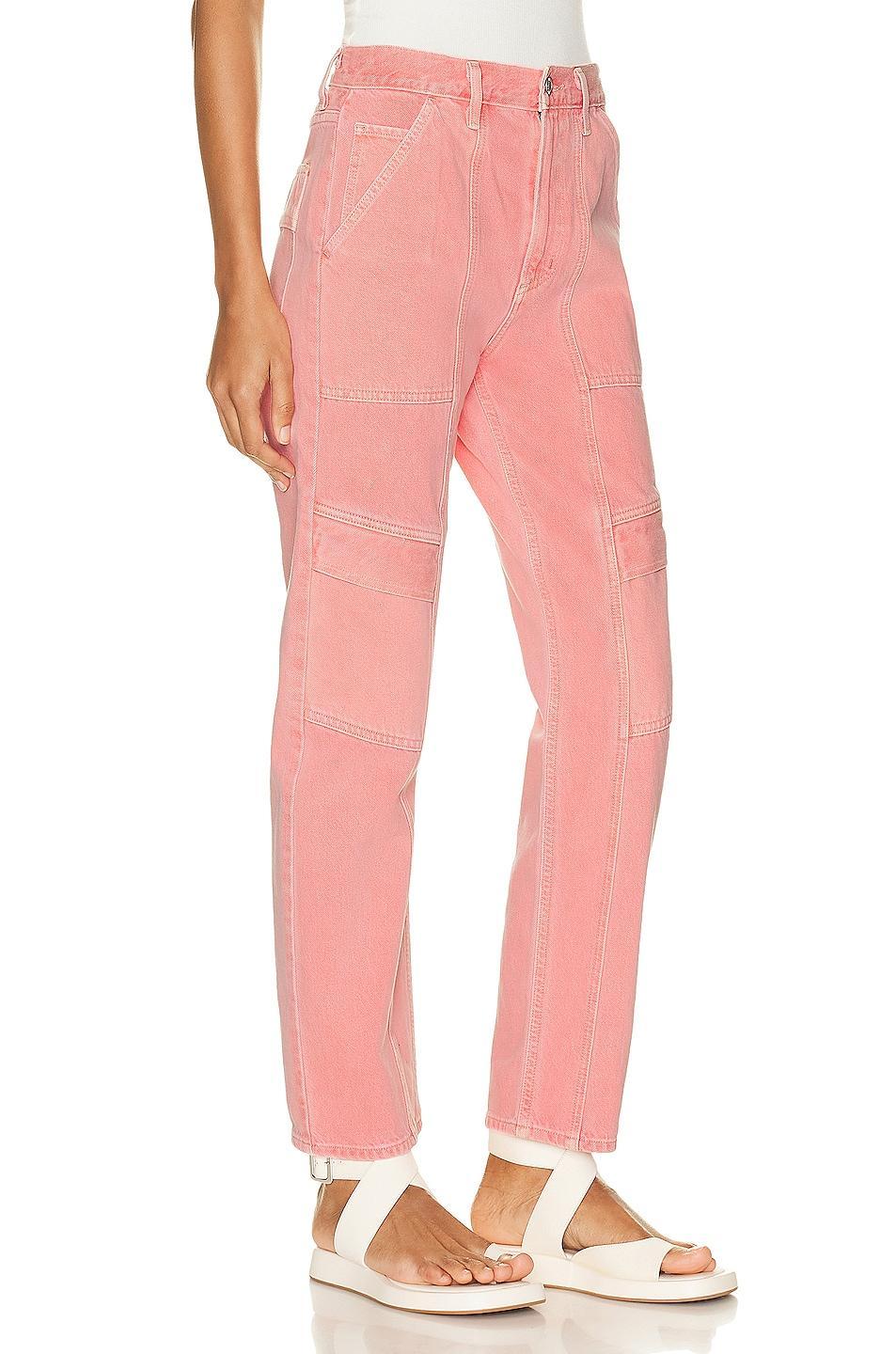 AGOLDE Cooper Cargo in Grapefruit - Pink. Size 31 (also in 30). Product Image