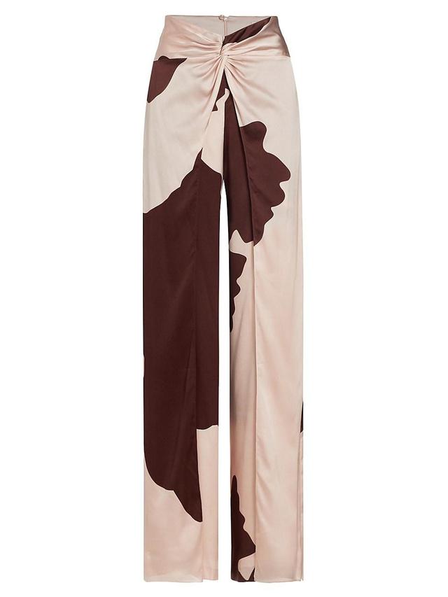 Womens Canturipe Silk-Blend Gathered Pants Product Image