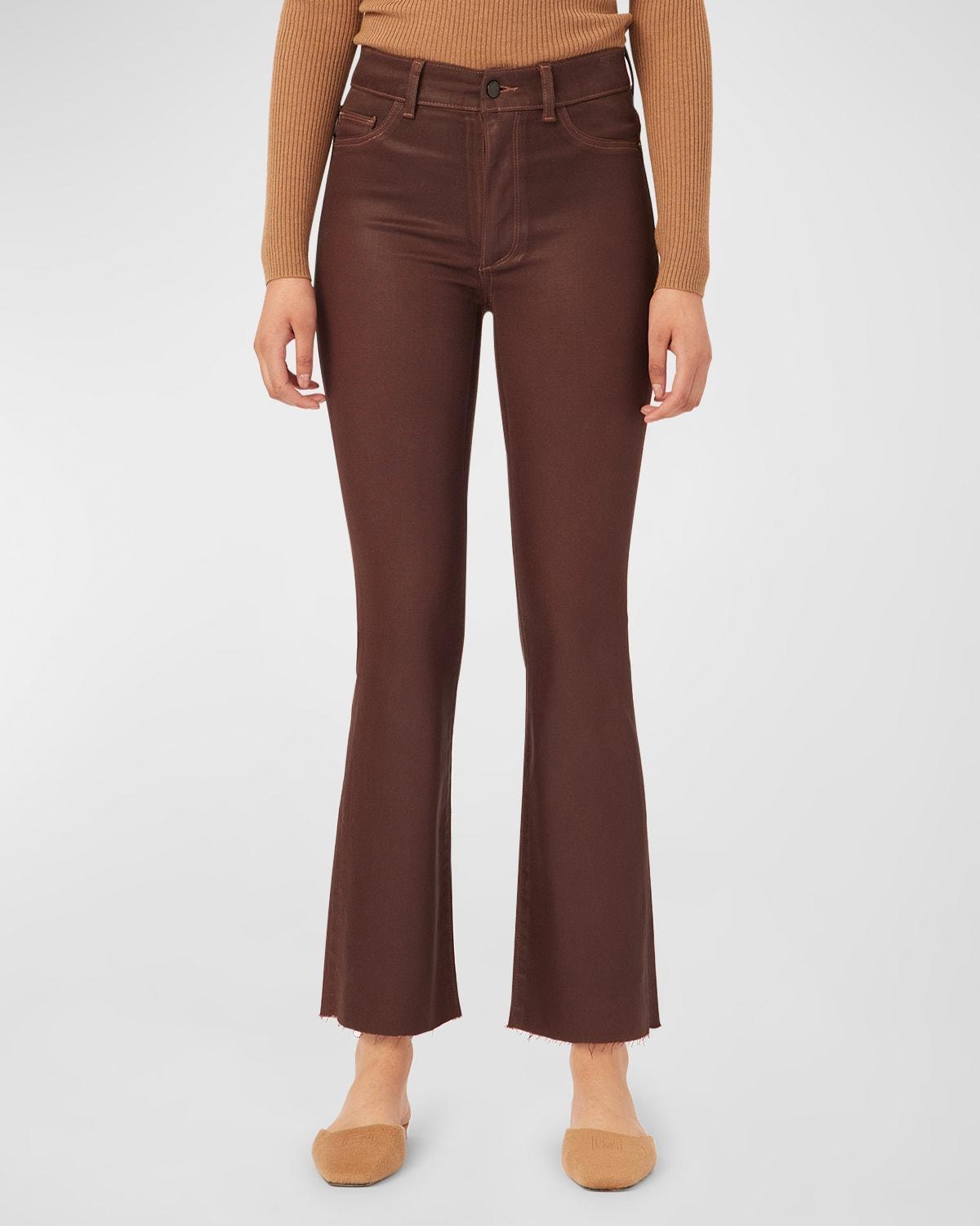 DL1961 Bridget High Rise Ankle Bootcut Jeans in Chocolate Product Image