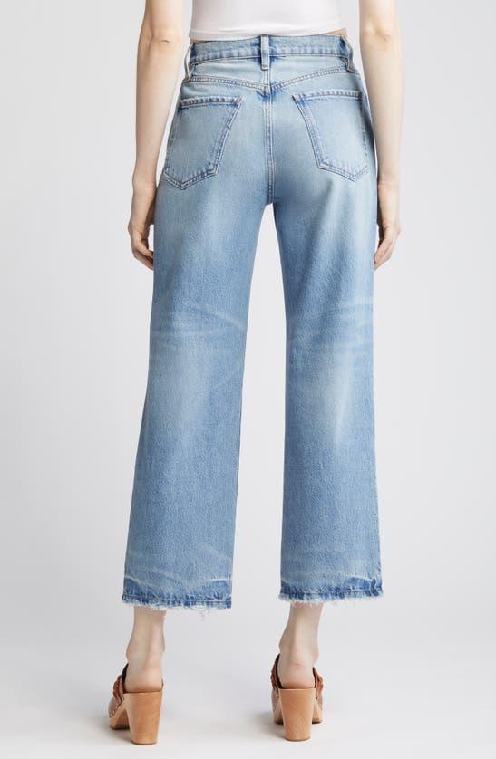 FRAME Women's Le Janehigh-rise Straight Crop Jeans In Rhode Grind Product Image