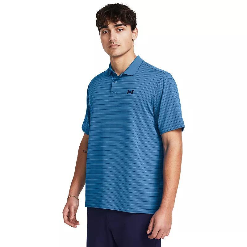 Big & Tall Under Armour Classic-Fit Striped Performance Polo, Mens Product Image