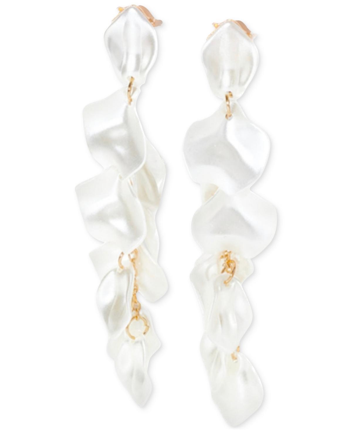 Accessory Concierge Womens Satin Petal Duster Earrings Product Image