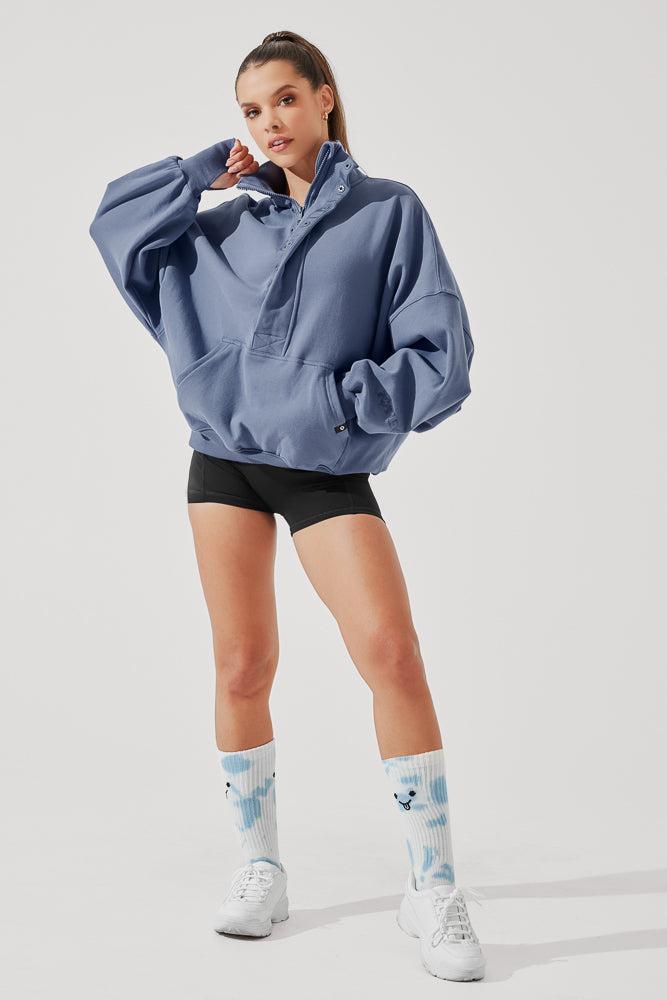 Ooey Gooey Half Zip Sweater - Almond Milk Product Image