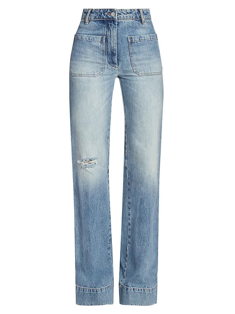 Womens Alina High-Rise Flared Jeans product image