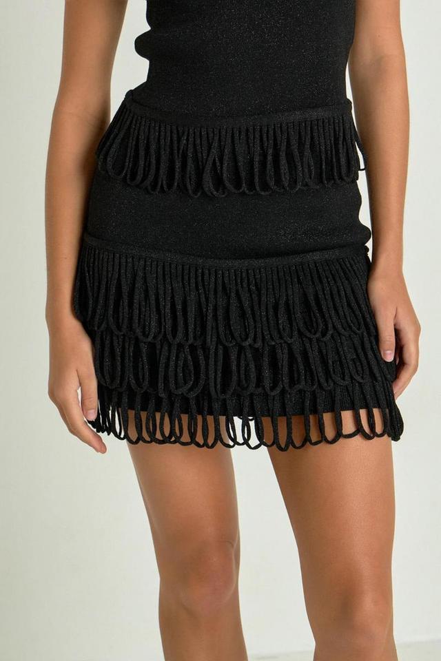 Lurex Loop Mini Skirt Product Image