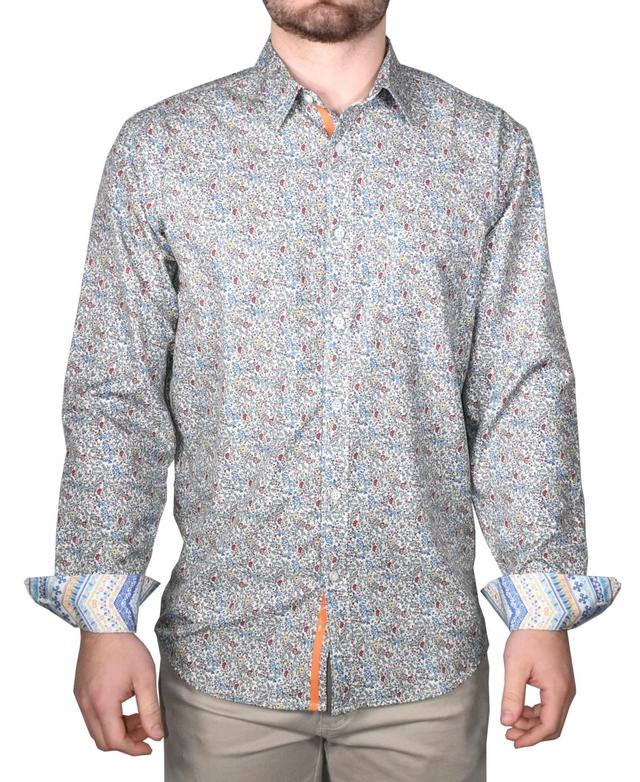 Vintage 1946 Mens Printed Long-Sleeve Woven Shirt Product Image