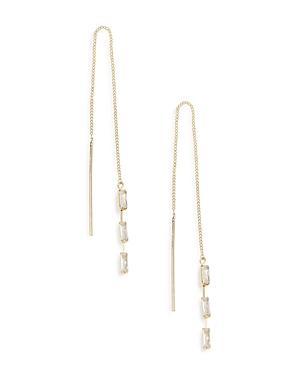 Ettika Crystal Chain Threader Earrings Product Image