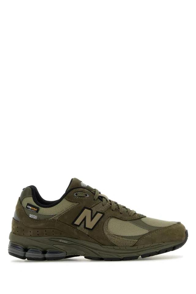 NEW BALANCE Army Green Suede And Mesh 2002r Sneakers In Brown Product Image