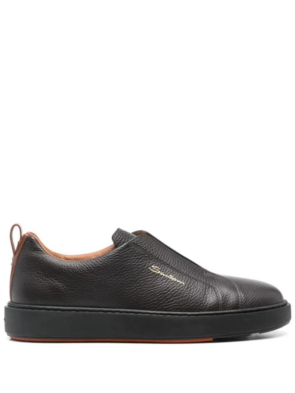 SANTONI Sneakers In Brown product image