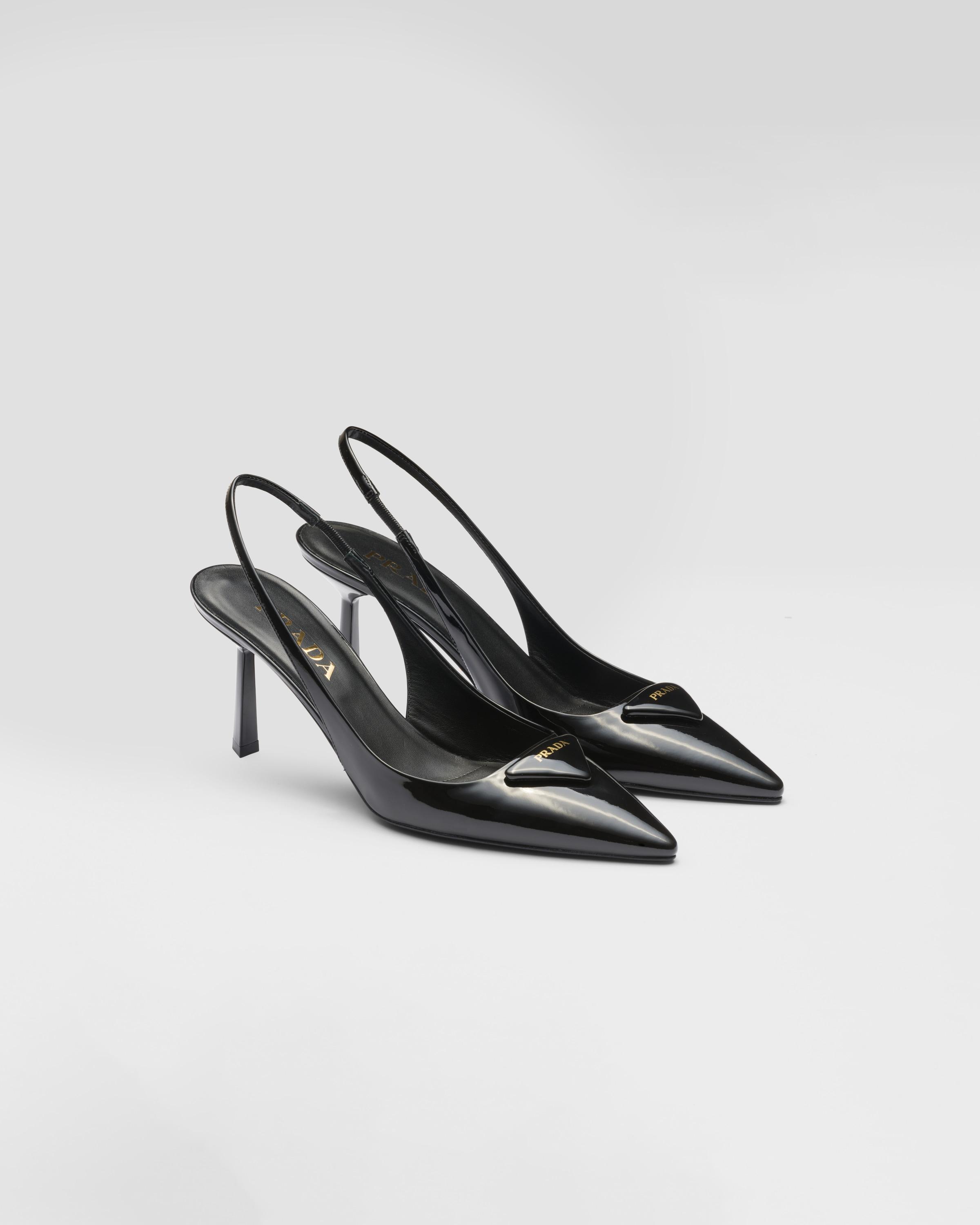 Patent leather slingback pumps Product Image