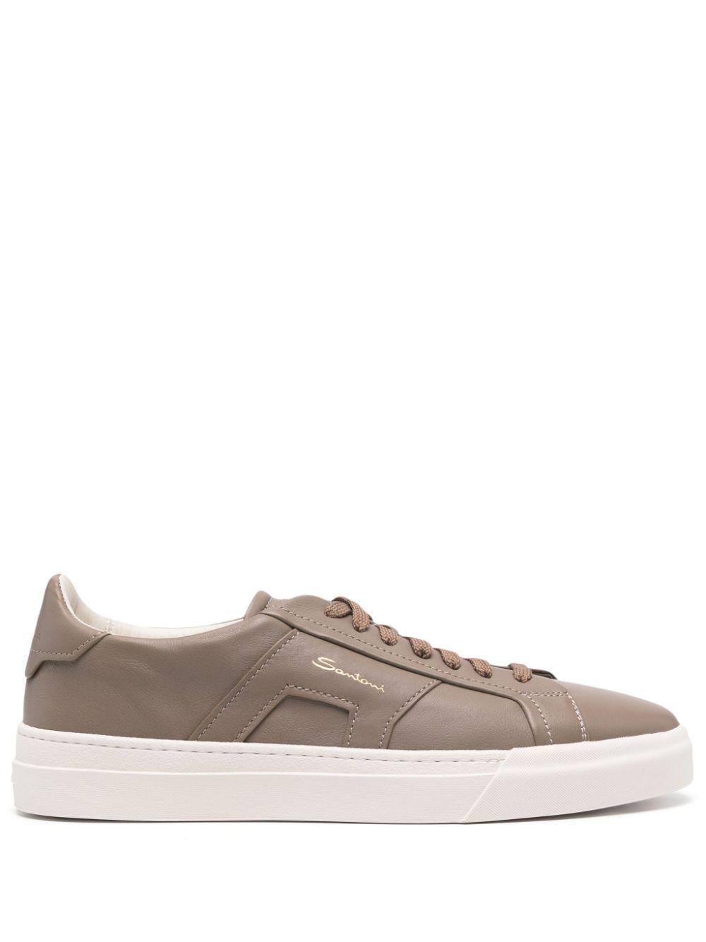 SANTONI Sneakers In Brown Product Image