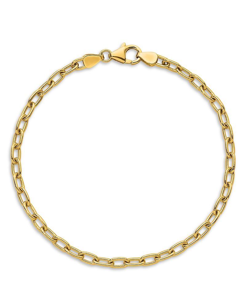 Bloomingdales Fine Collection Mens Oval Link Chain Bracelet in 14K Yellow Gold Product Image