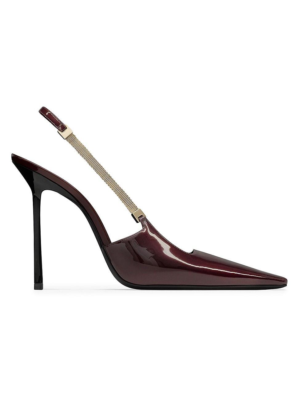 Womens Blake Slingback Pumps In Patent Leather Product Image