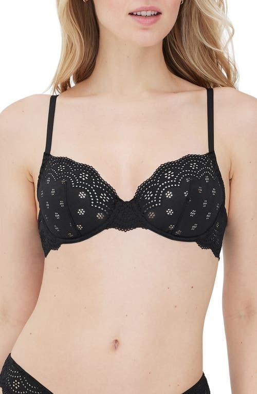 Skarlett Blue Smitten Underwire Eyelet Lace Demi Bra Product Image