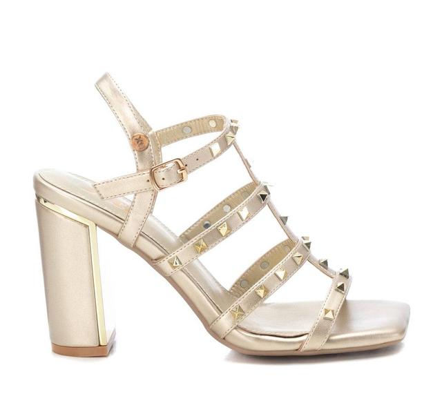 Xti Womens Heeled Sandals With Gold Studs By Xti Gold Product Image