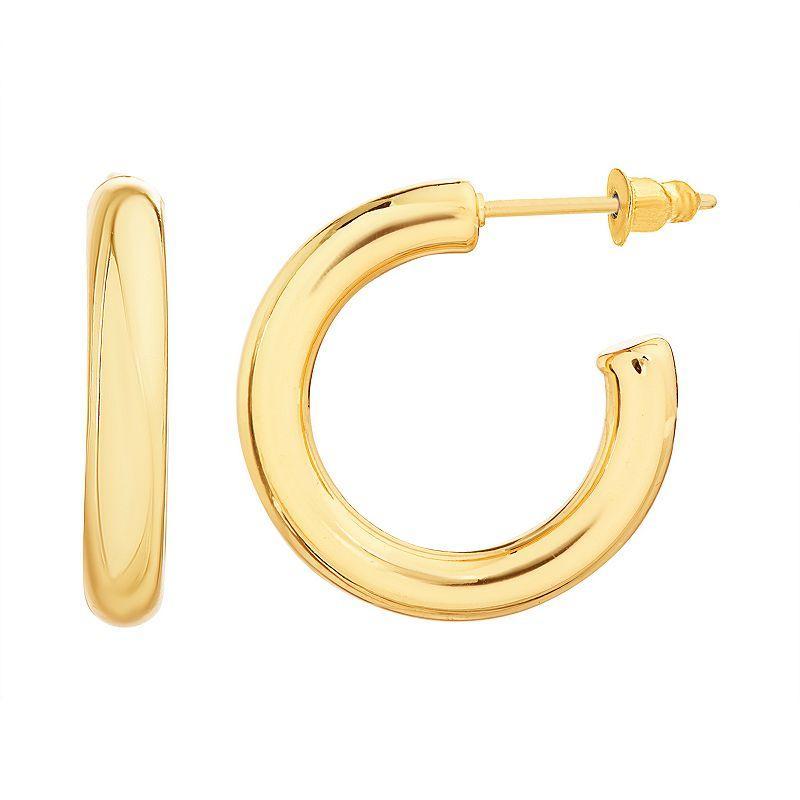 Paige Harper 17.8 mm 14k Gold Over Recycled Brass Hoop Earrings, Womens, Gold Tone Product Image